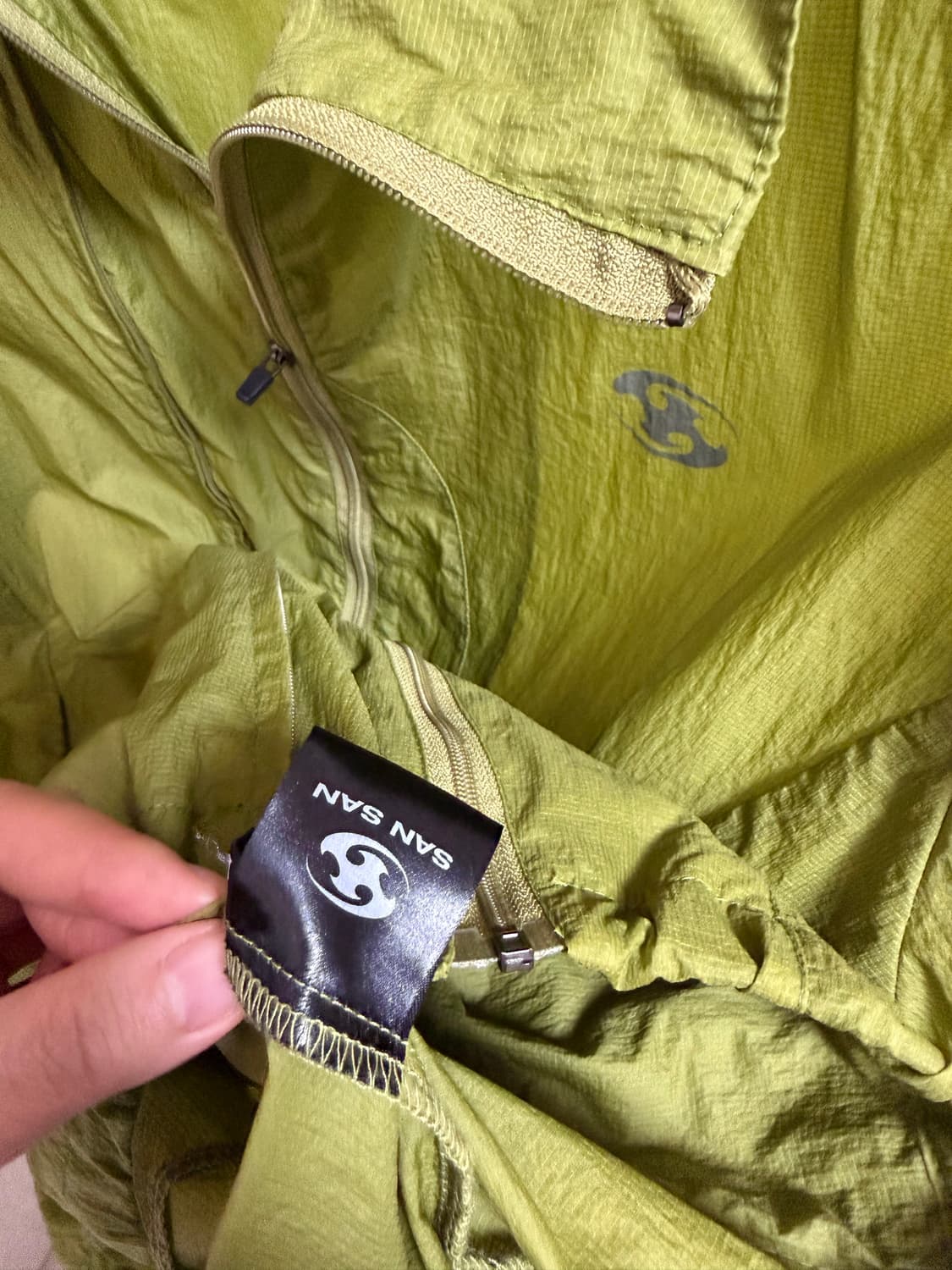 산산기어 라이트 자켓 그린 - 22SS 상품이미지4