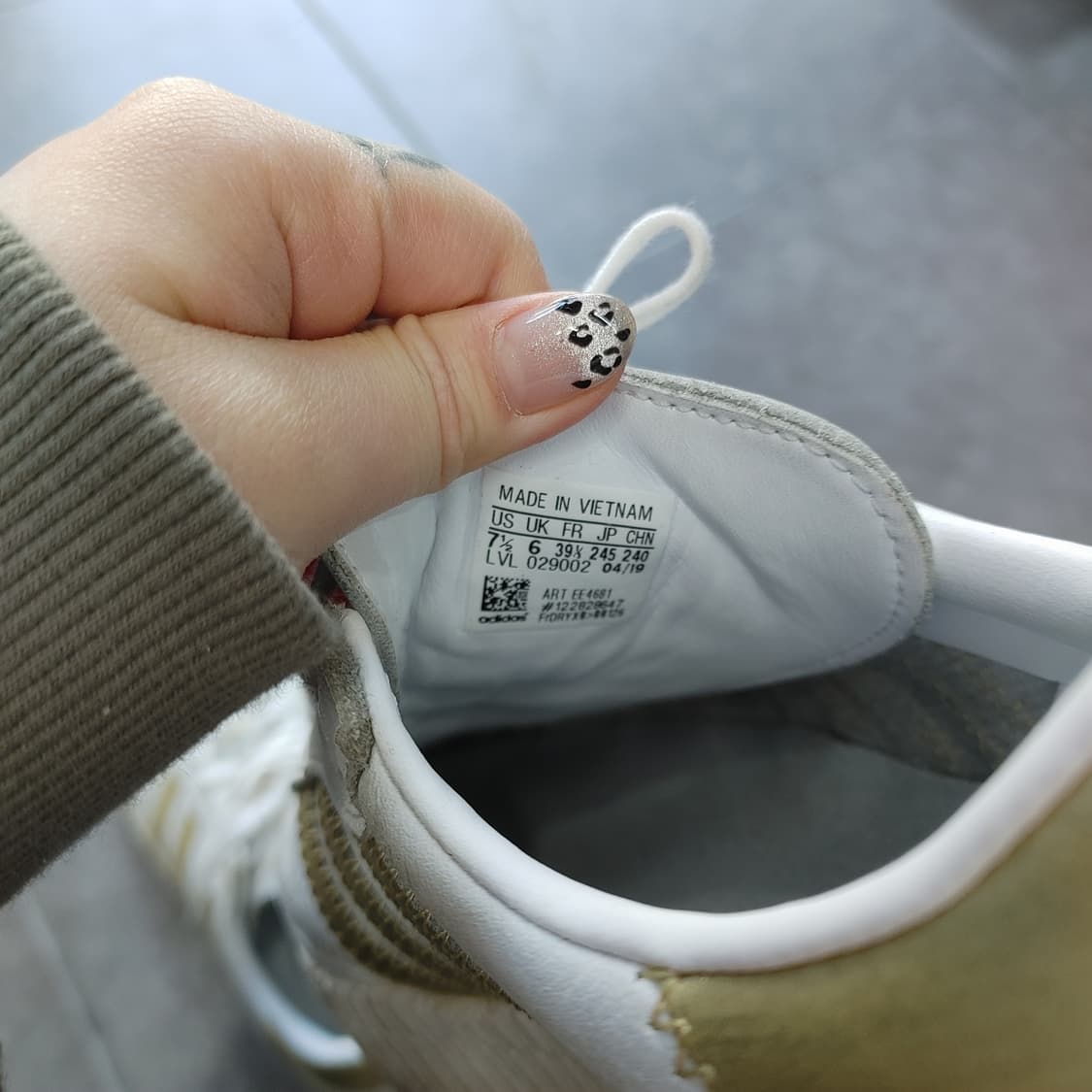 240 아디다스 삼바로즈 화이트골드 스니커즈 운동화 상품이미지7