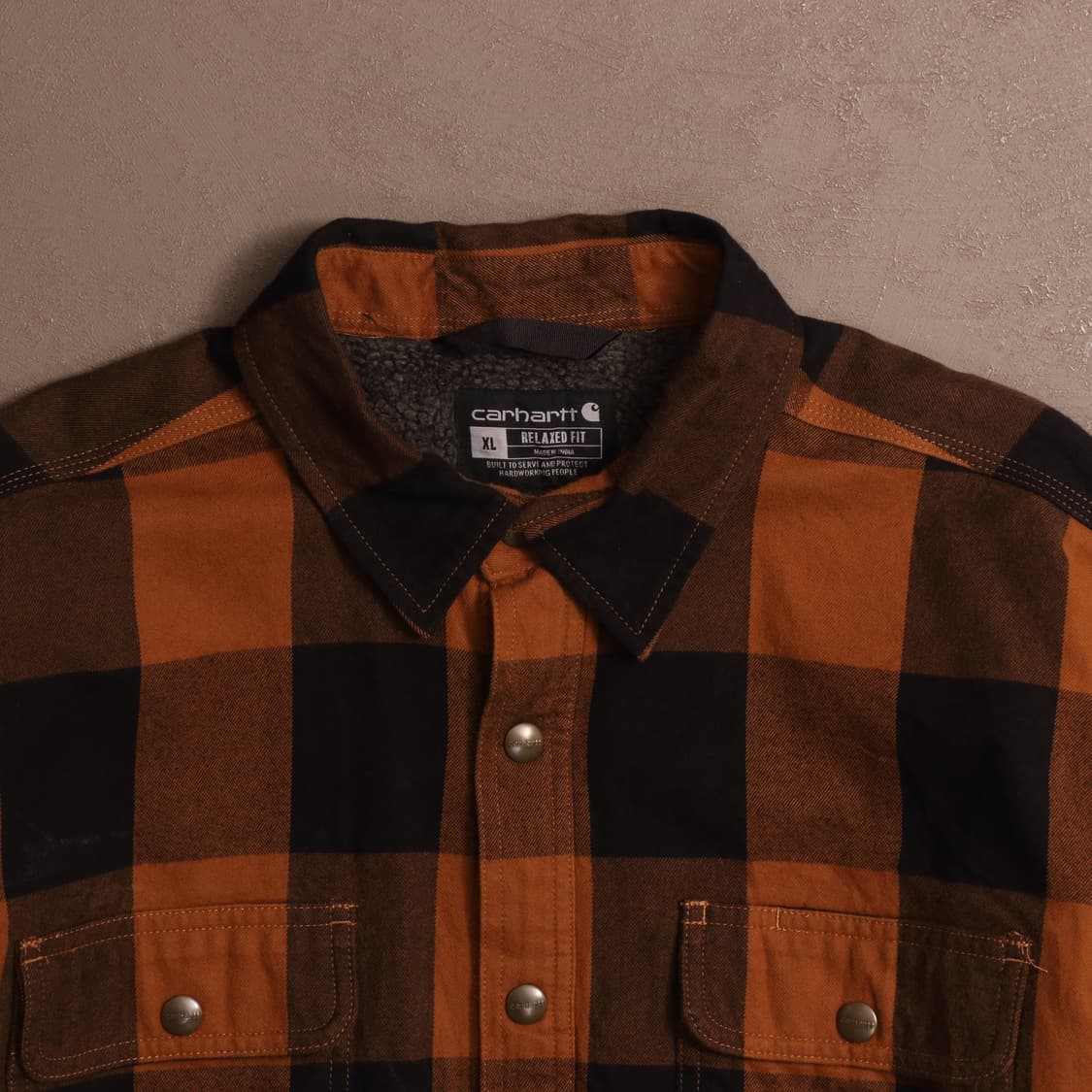 칼하트 양털 헤비코튼 체크셔츠 자켓 A1488 상품이미지2