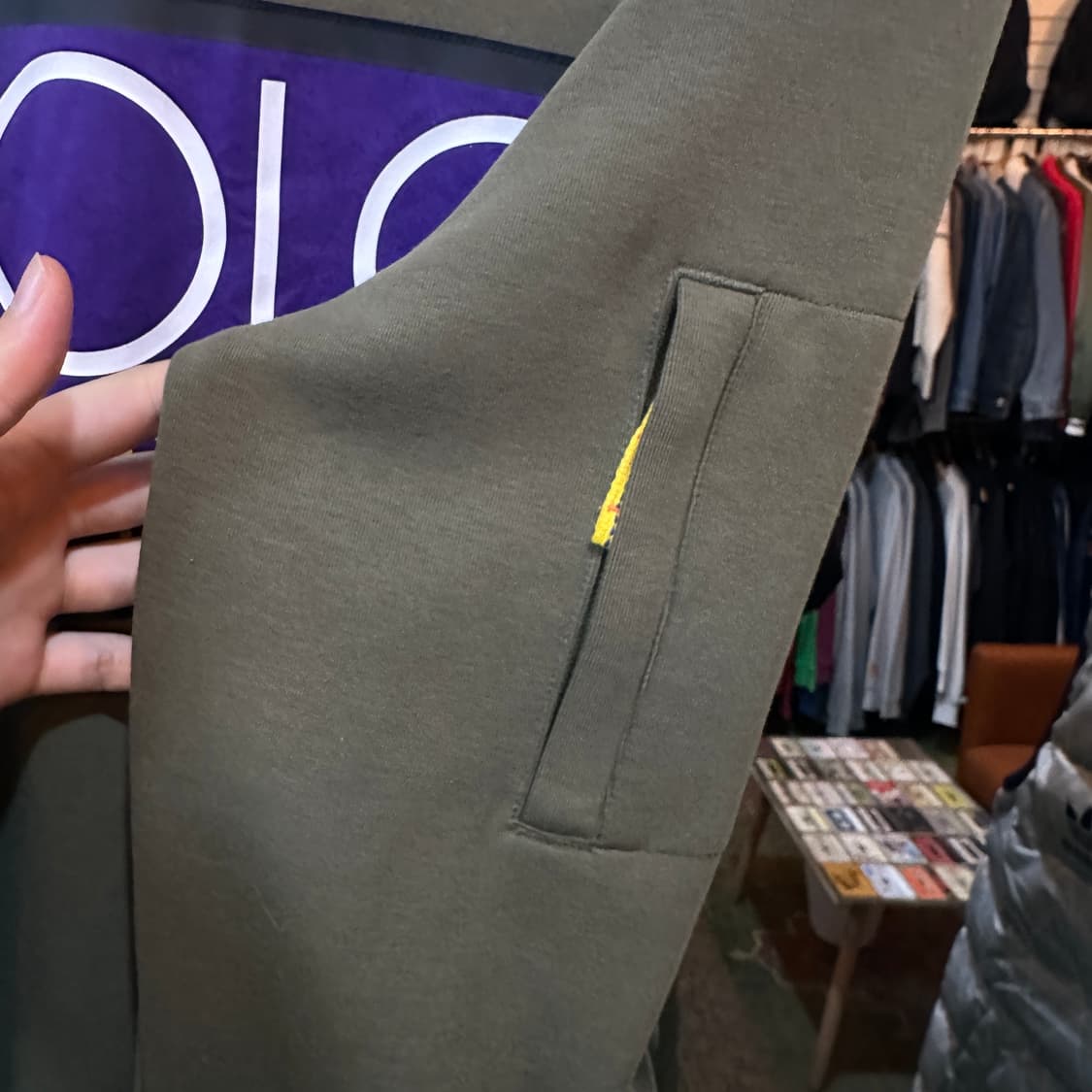 폴로 랄프로렌 하이테크 올리브 카키 맨투맨  상품이미지5