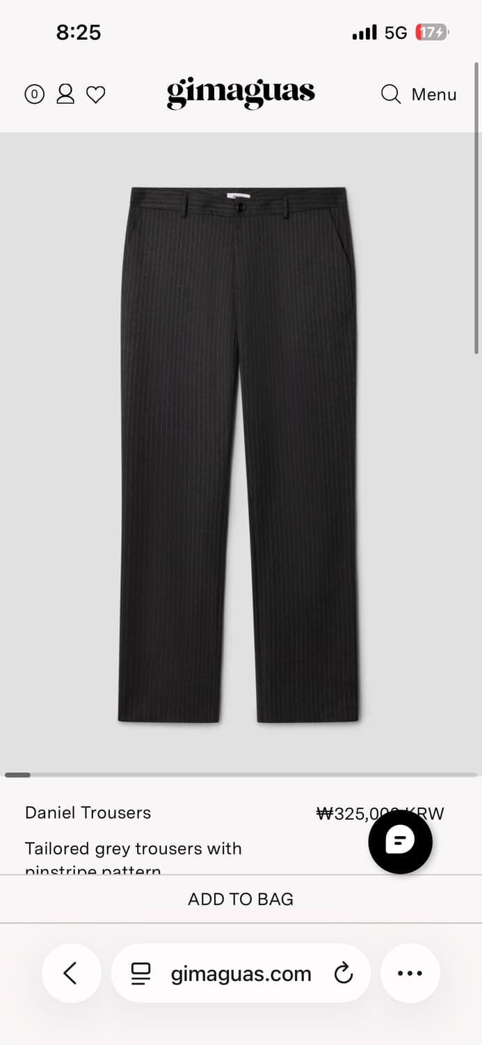 Gimaguas daniel trousers 40사이즈 상품이미지1