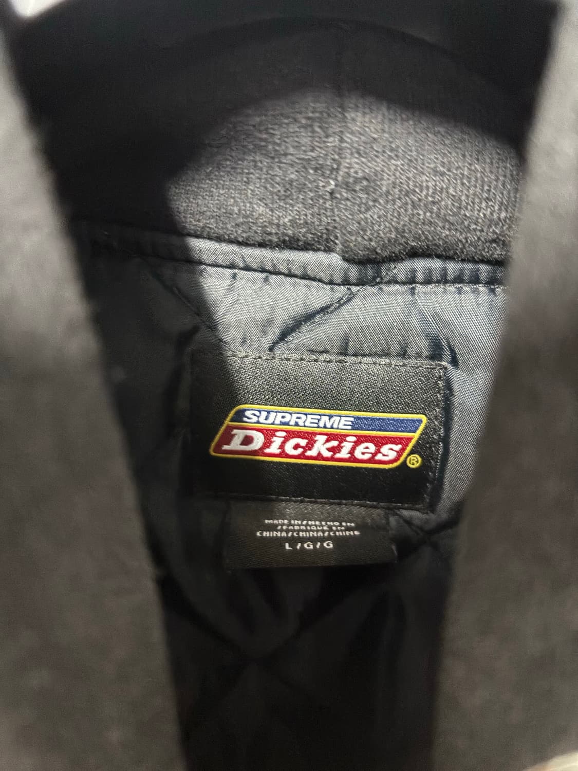 [L] 23fw 슈프림 디키즈 플레이드 후드집업 셔츠 화이트 상품이미지4