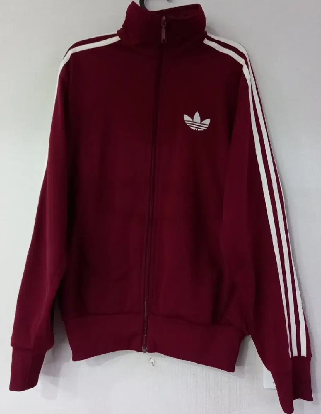 아디다스 파이어버드 희귀 버건디 트랙탑 저지 져지집업 105/XL 상품이미지1