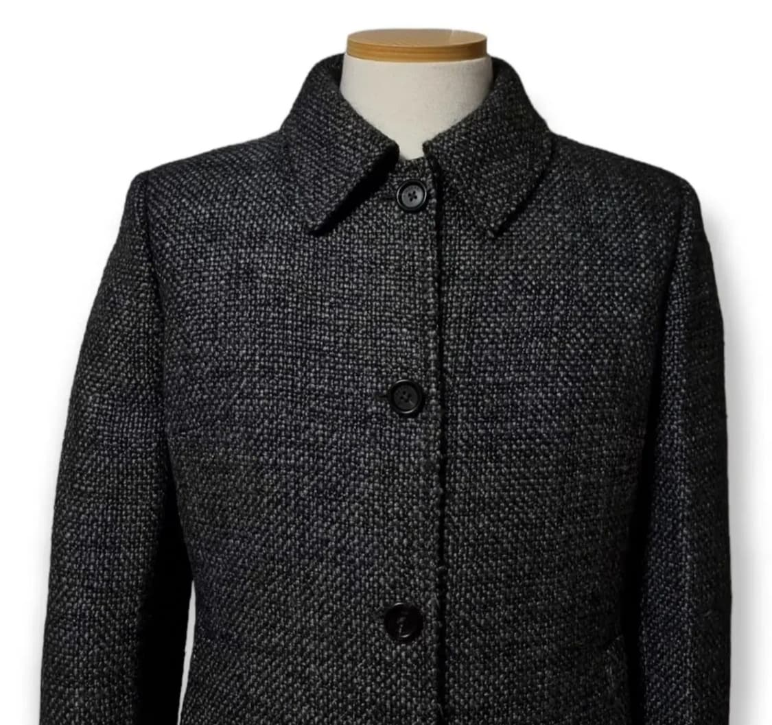 (uk8 여성 55) 버버리 헤링본 울 트위드코트 버버리코트 상품이미지3