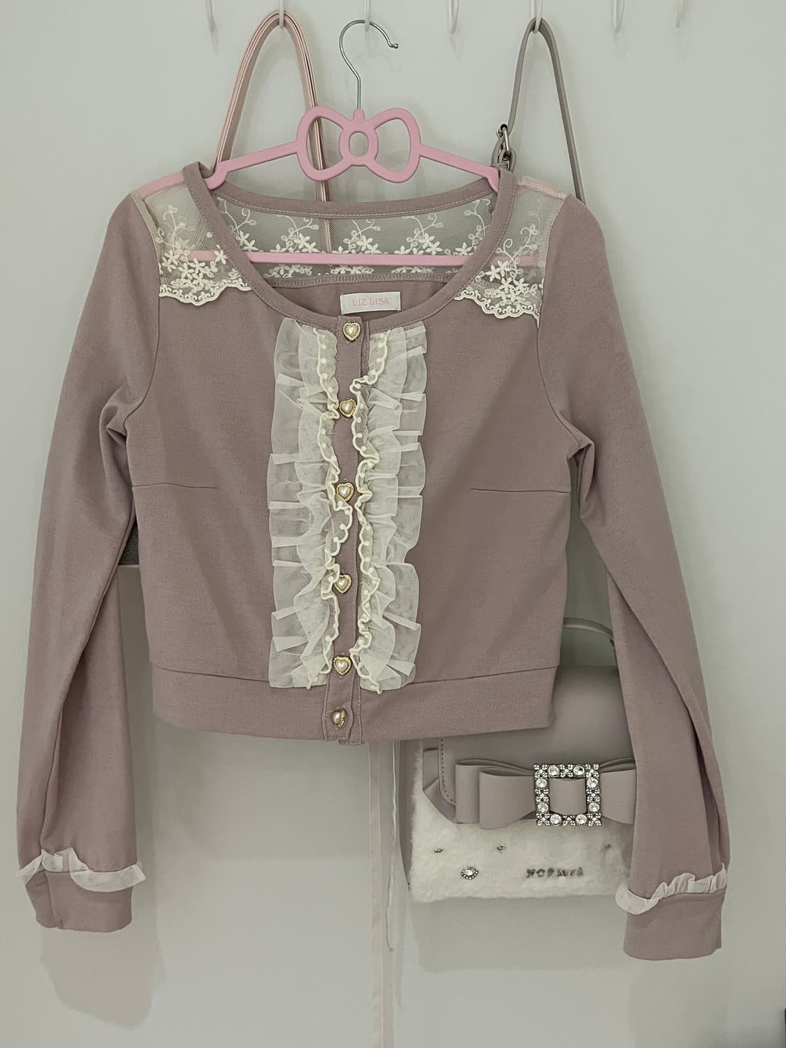 리즈리사 레이스 크롭 탑 상품이미지2