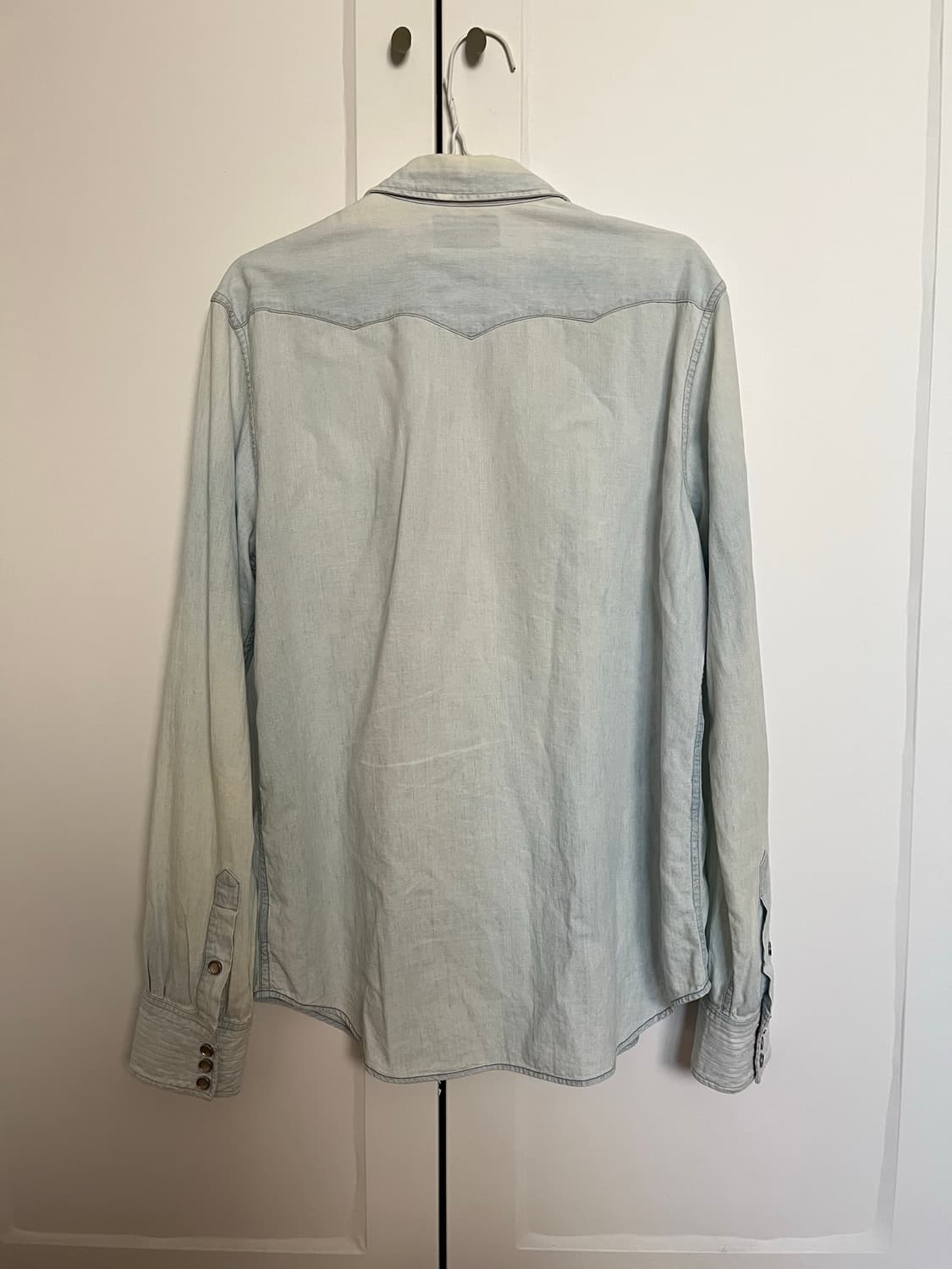 Rrl 웨스턴 콘쵸 샴브레이 셔츠 상품이미지2