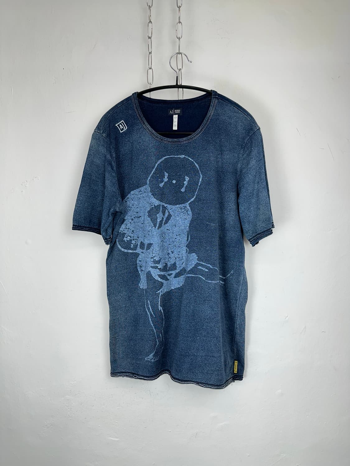 Armani Jeans Indigo Wash Graphic T-Shirt 상품이미지2
