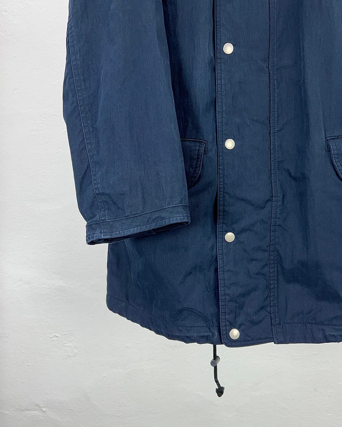 80s 이세이 미야케 네이비 헤어리 후드 N3B 포켓 파카 자켓 상품이미지4
