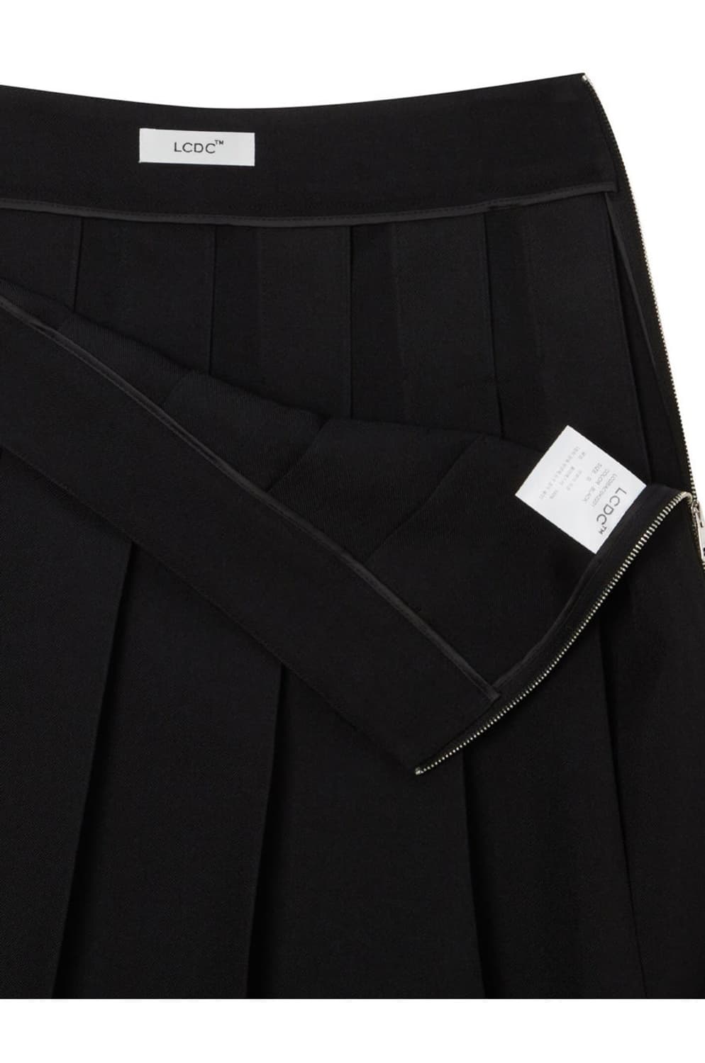 LCDC. SIDE ZIPS PLEATED MIDI SKIRT XS 상품이미지10