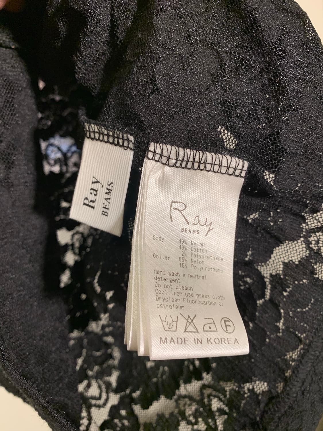 레이빔즈 플라워 시스루 롱슬리브 상품이미지5