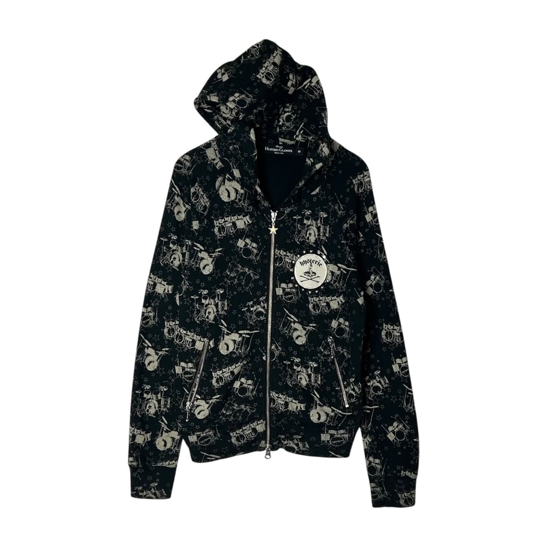 [Hysteric Glamour] 히스테릭글래머 스터드 큐빅 후드집업 상품이미지1