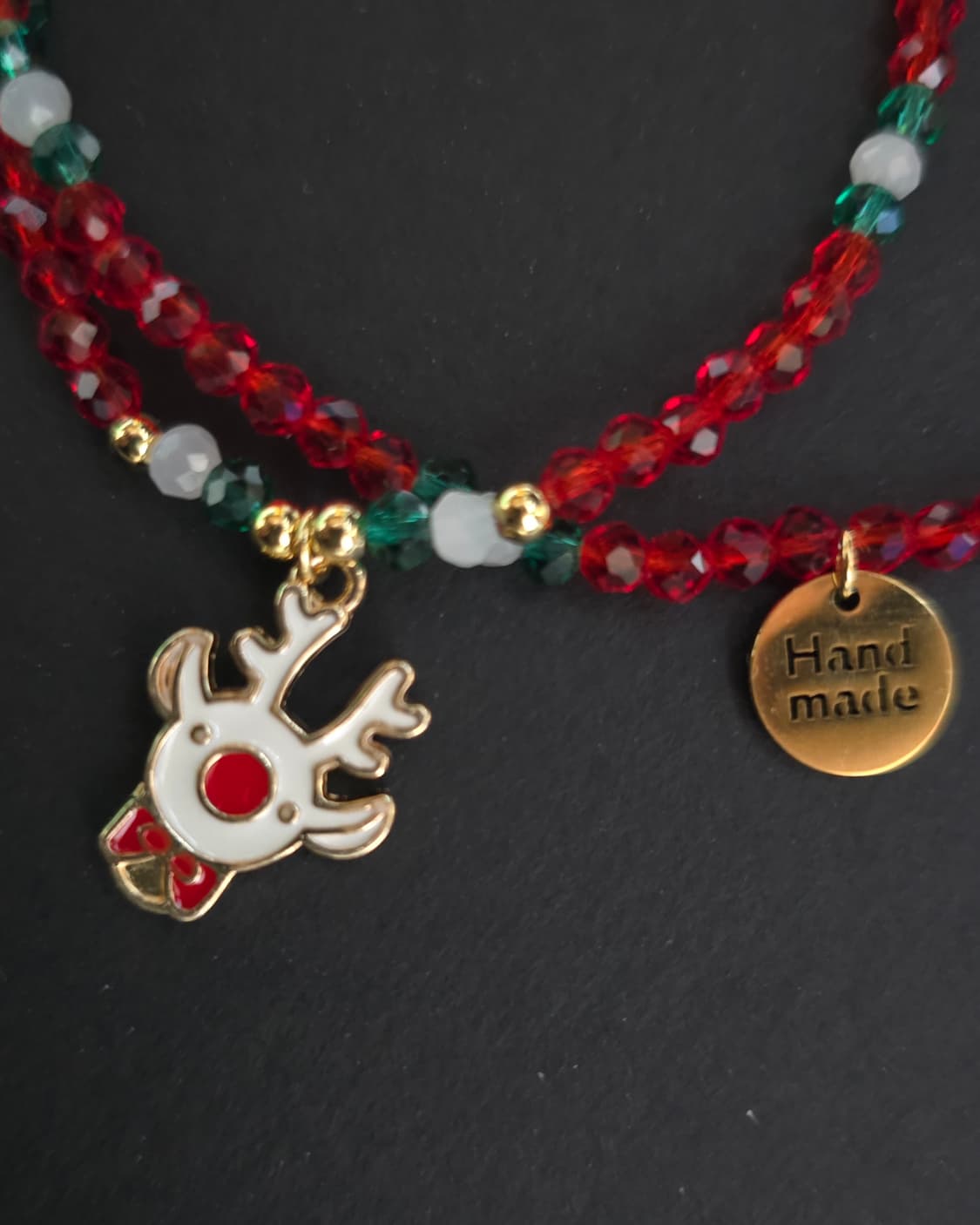 크리스마스 두줄팔찌_루돌프 상품이미지1