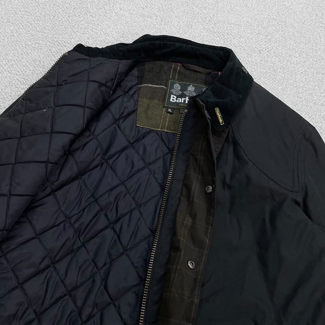 바버 Barbour digby 퀄티드 왁스 자켓 다크네이비 상품이미지3