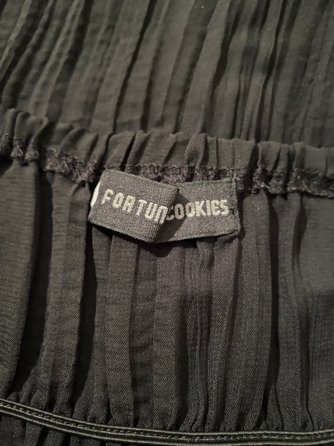 Black Lace Ruffle Sheer Slip Top 상품이미지5