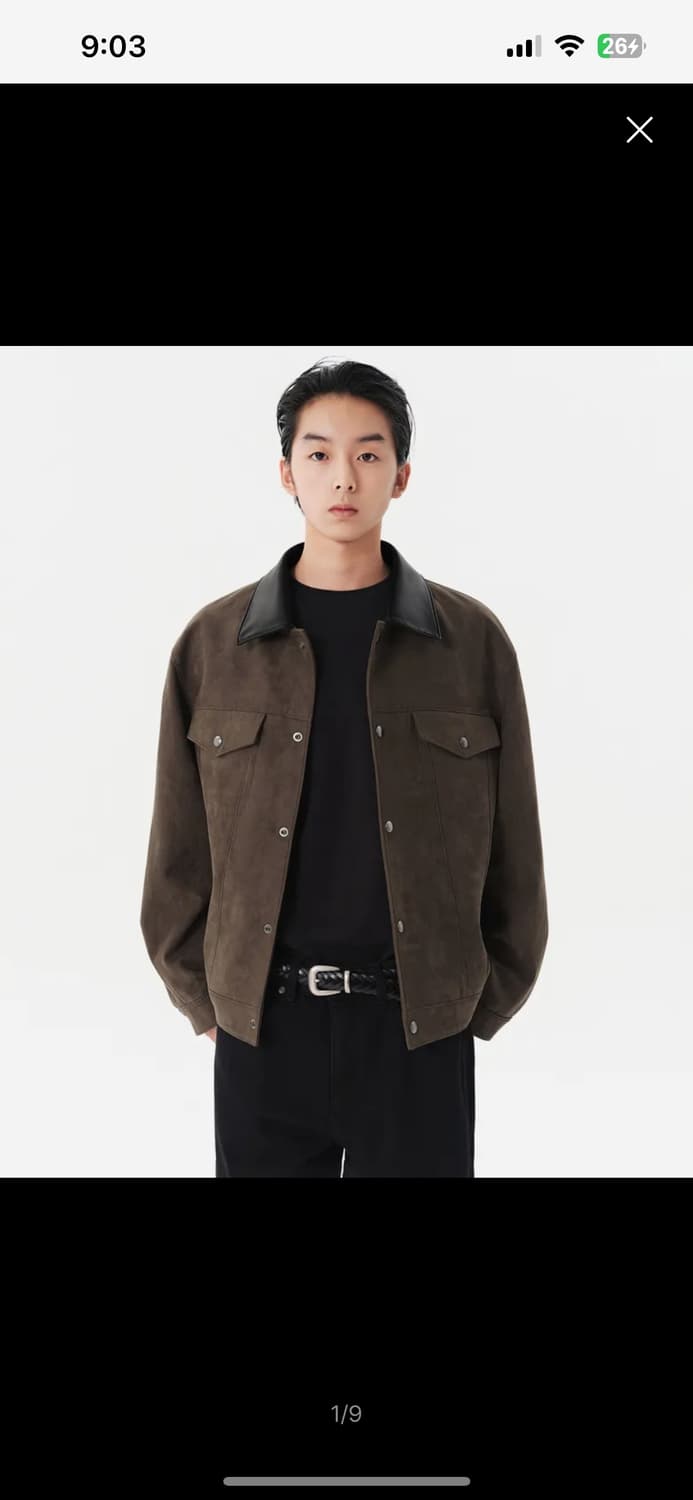 무신사 스탠다드 신세틱 스웨이드 트러커 재킷 [브라운] 상품이미지1