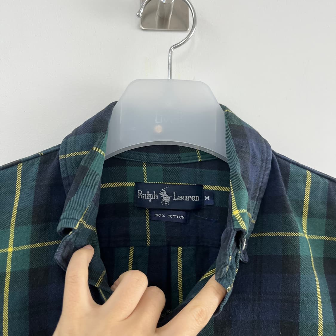 폴로 랄프로렌 타탄체크 오버핏 셔츠 남방 상품이미지5