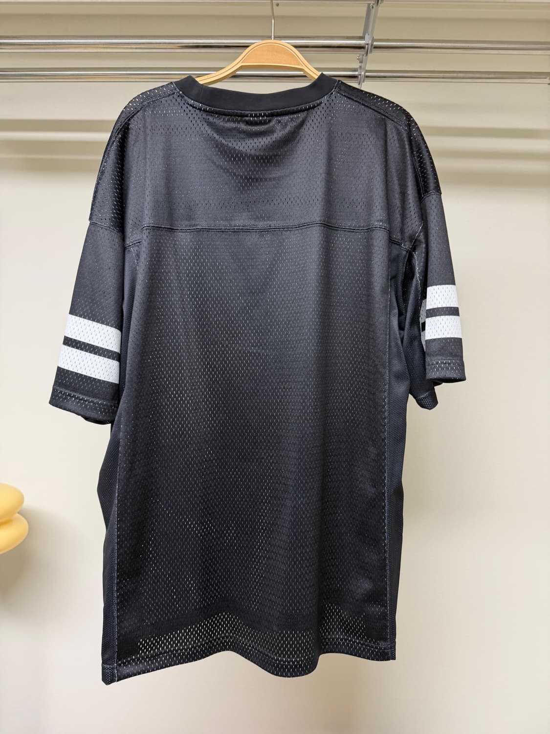 아웃스탠딩 풋볼 메쉬 티셔츠 블랙 L 상품이미지2