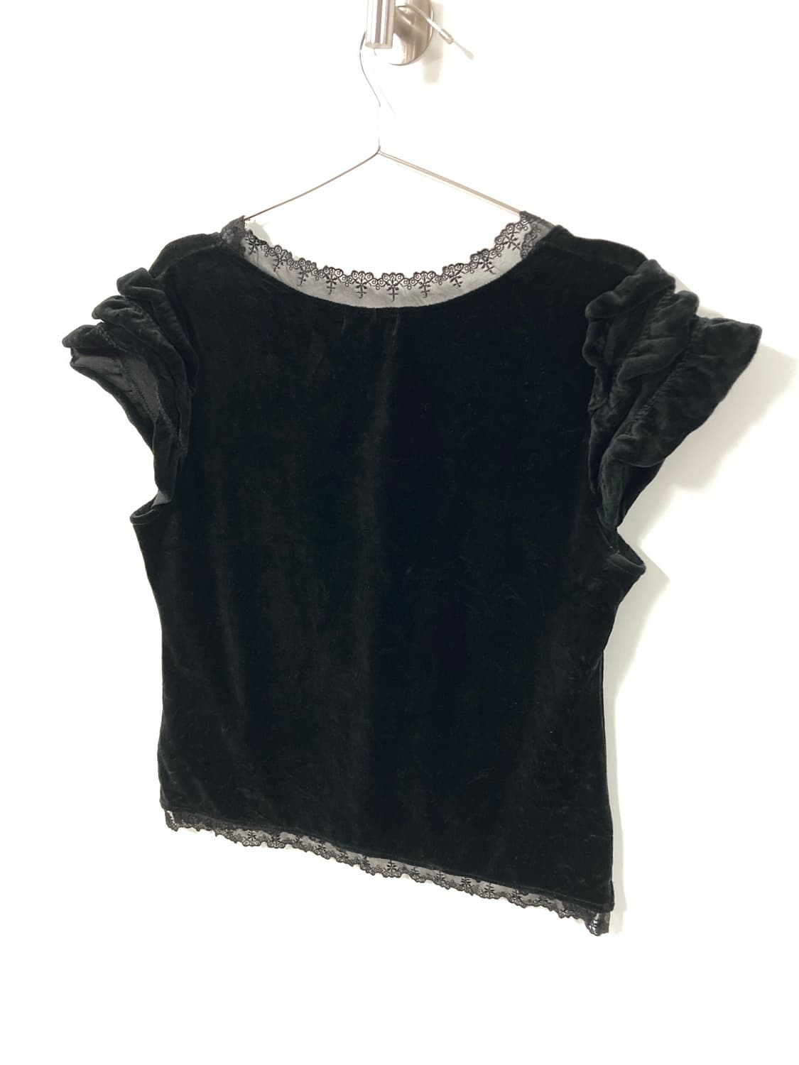 벨벳 레이스 티셔츠 상품이미지4