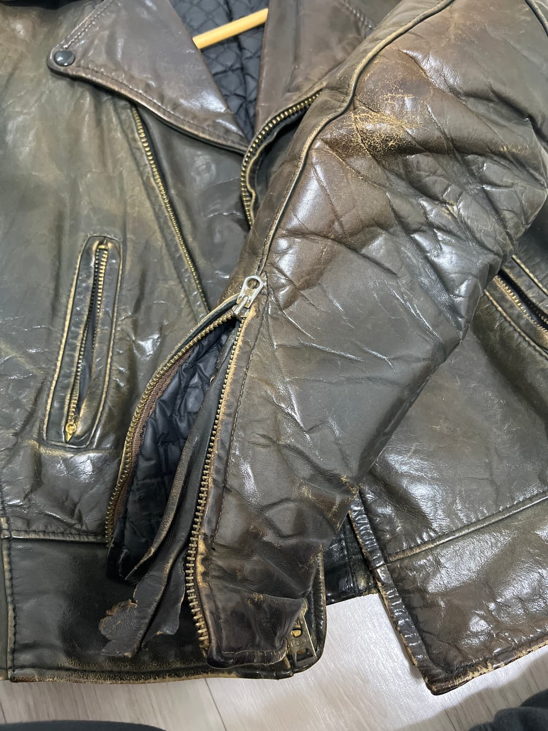 소가죽 라이더 자켓 상품이미지7