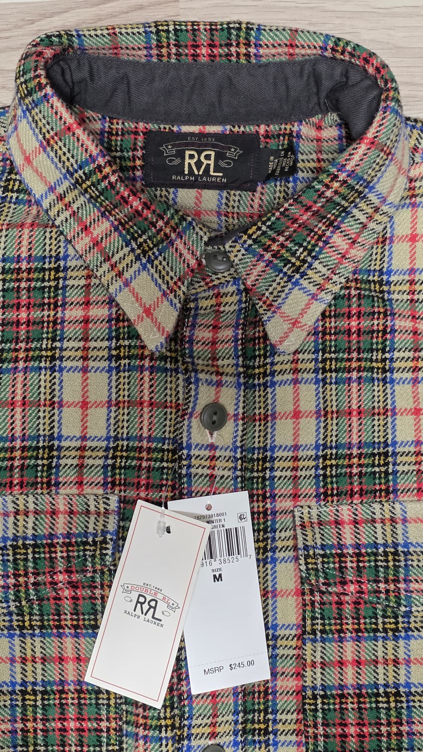 RRL 울 블랜드 트윌 워크셔츠 M 사이즈 상품이미지3