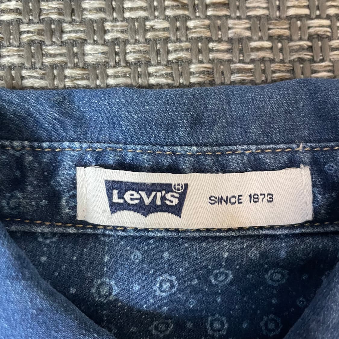 리바이스 키즈 원형 패턴 투포켓 데님 긴팔 셔츠 120 상품이미지5