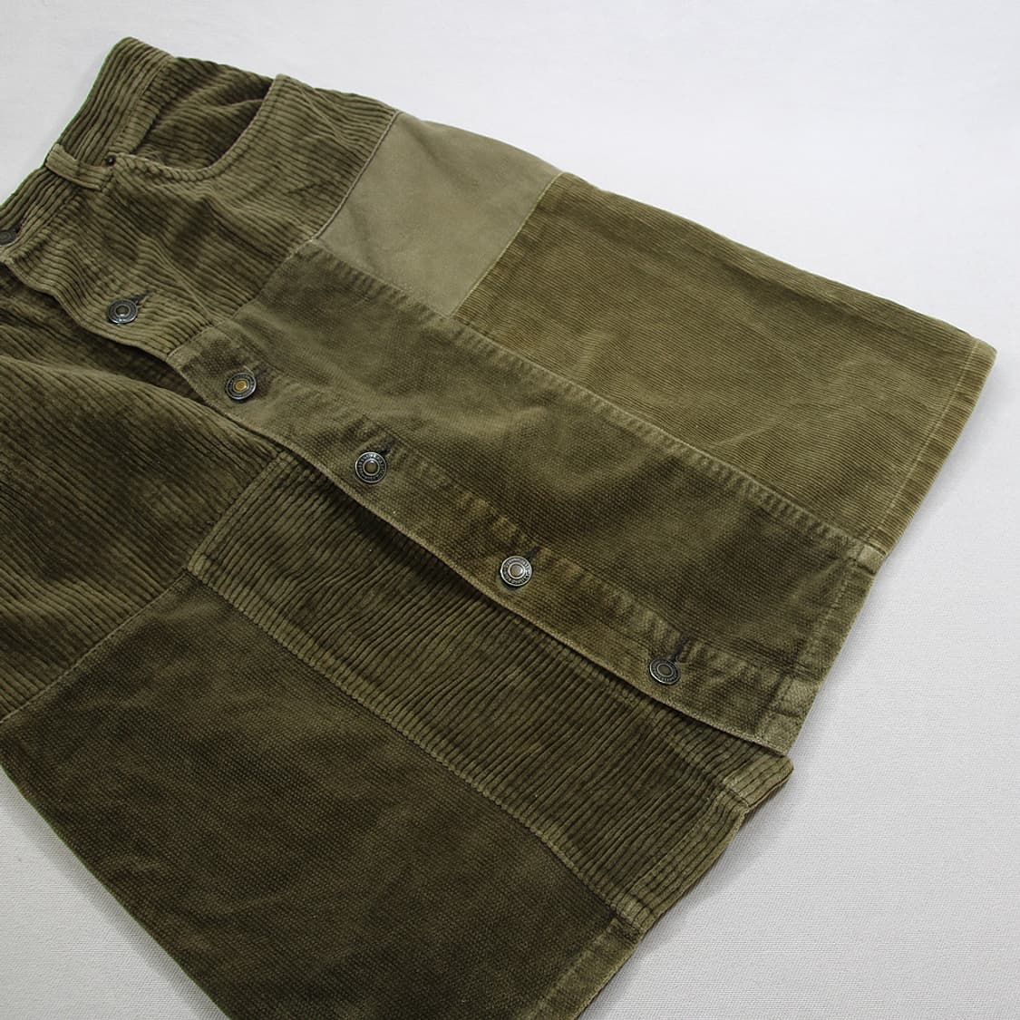 jouer aux echecs 패치워크 코듀로이 스커트 (여성용 25) 상품이미지6