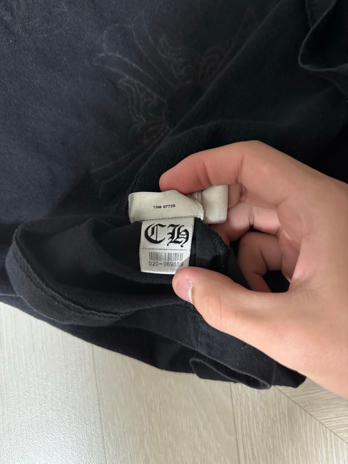 크롬하츠 트리플 로고 블랙 반팔 M 상품이미지4