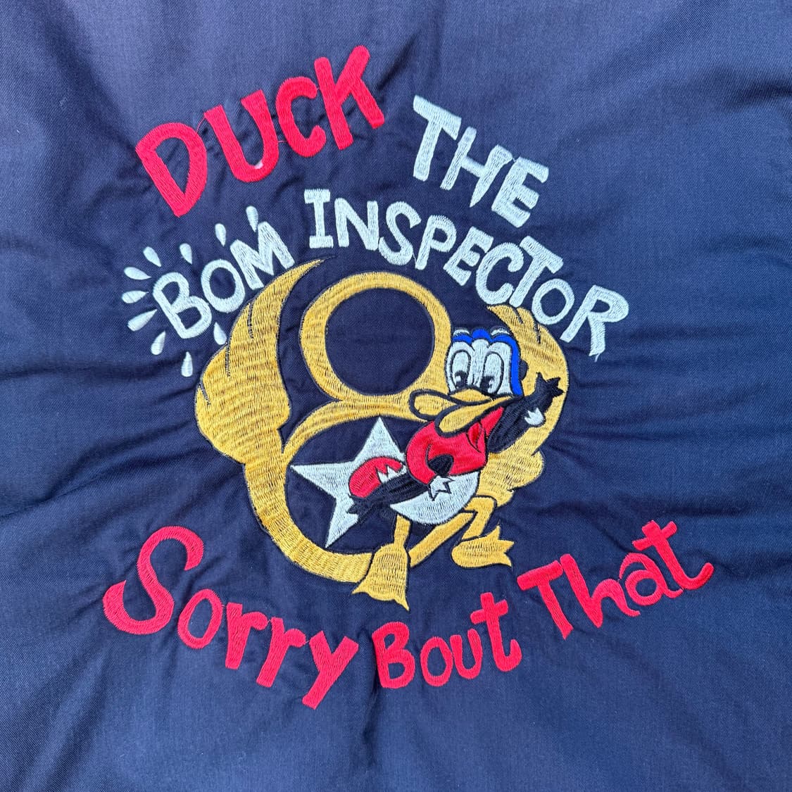 덕 봄버 자수 자켓 상품이미지3