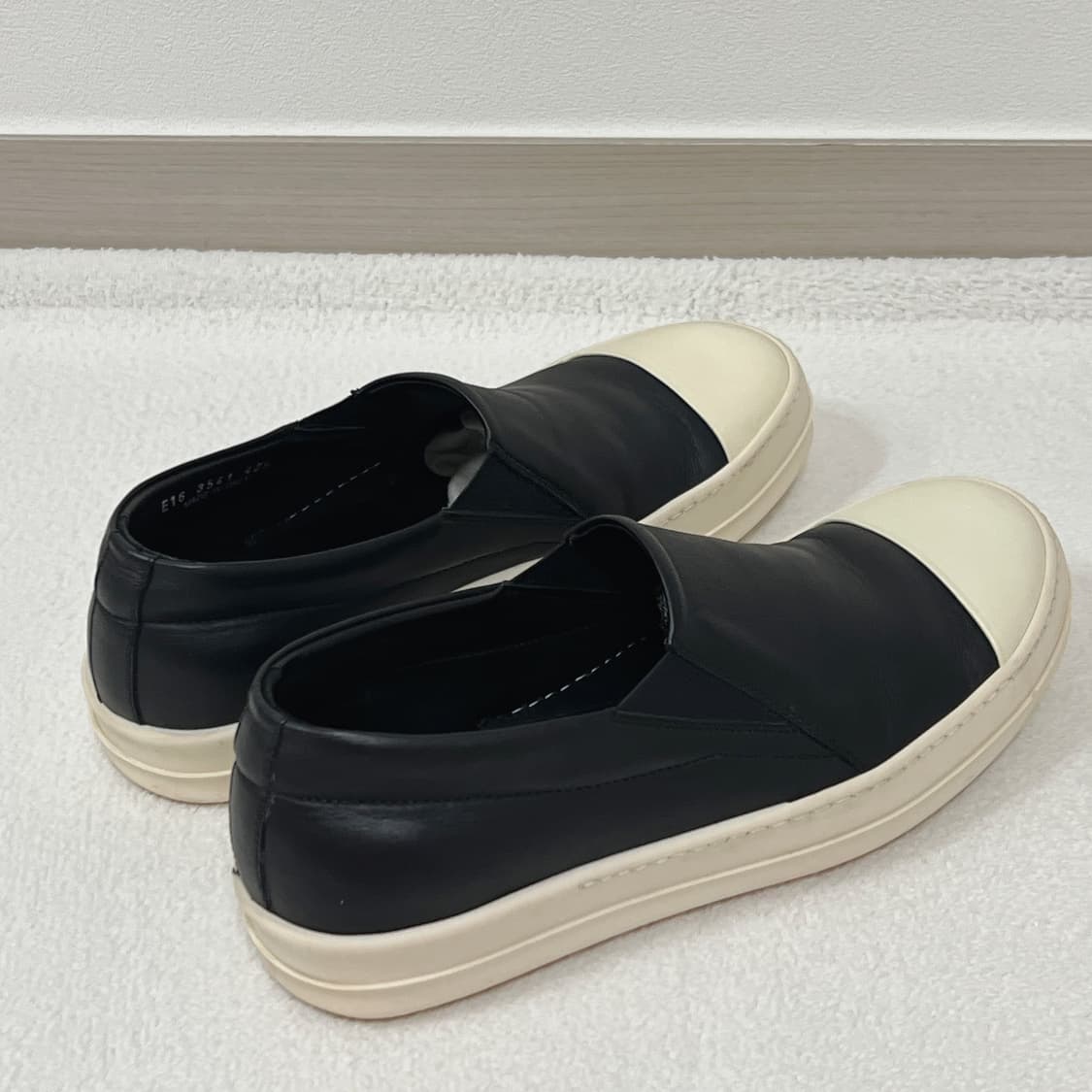 릭오웬스 16SS 스니커즈 슬립온 블랙 레더 LPO 상품이미지3