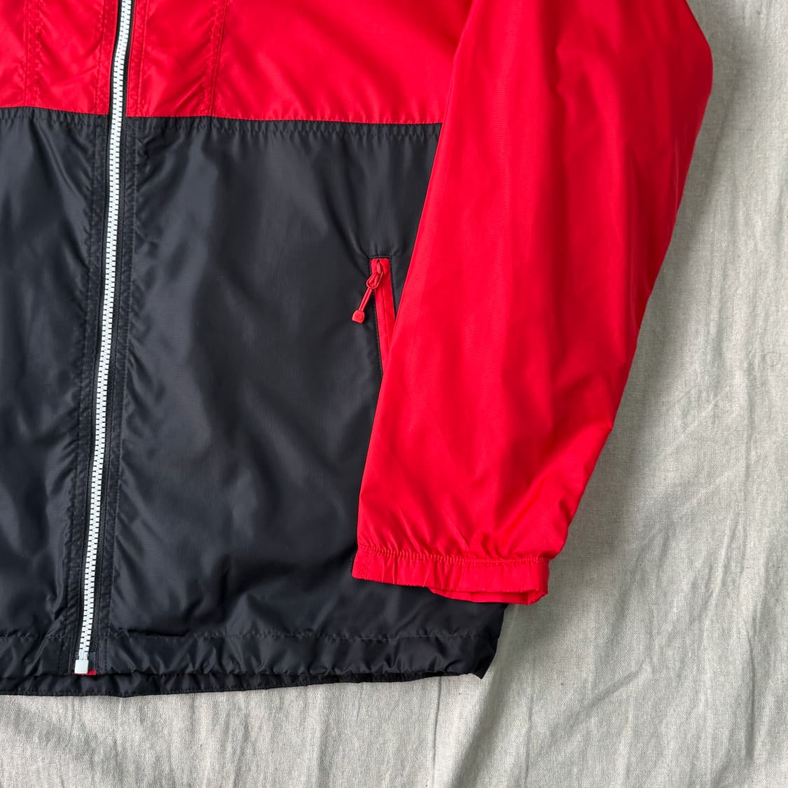 노스페이스 배색 나일론 바람막이 L 상품이미지4