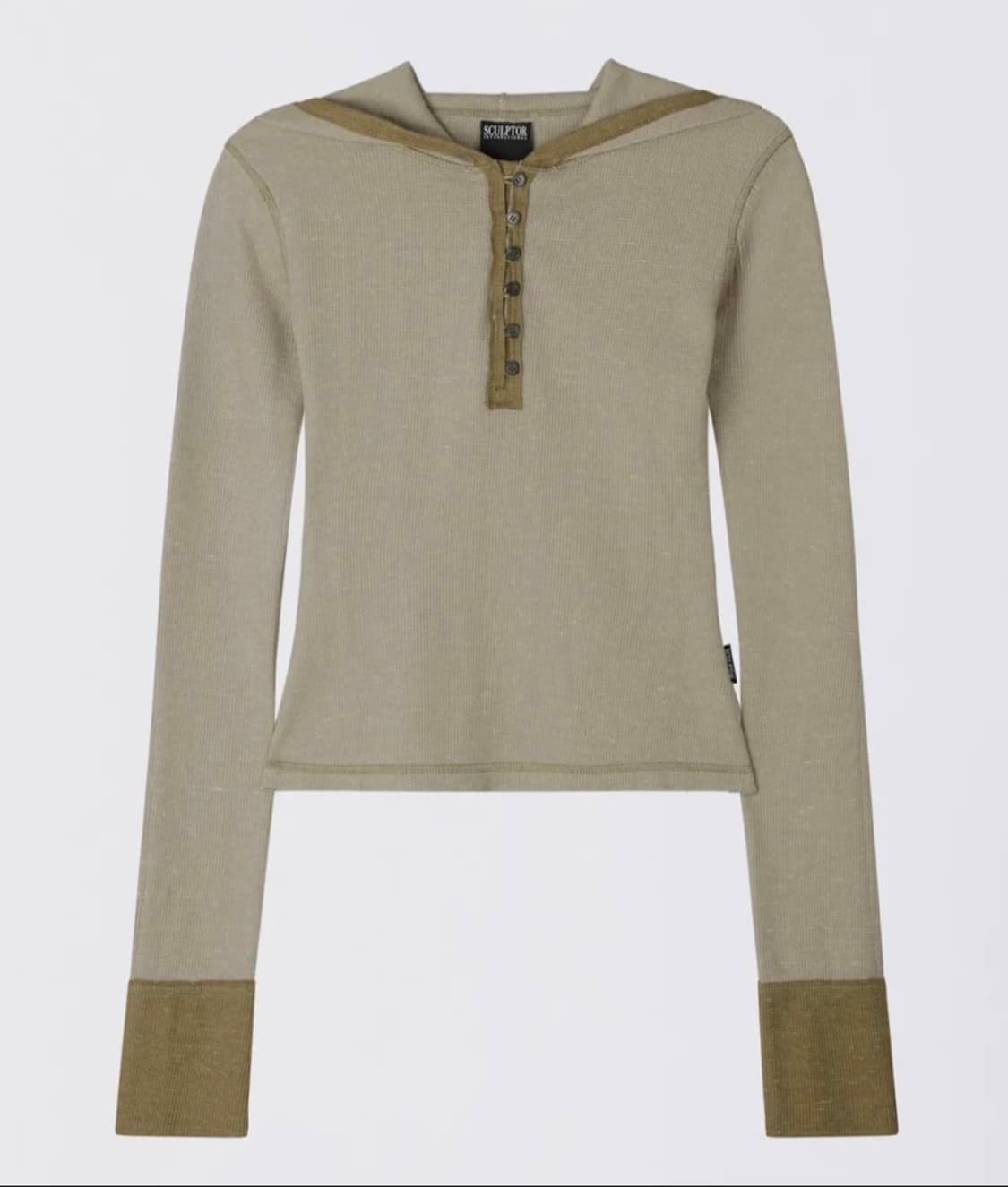 미착용 스컬프터 헤더 후디 티 베이지 heather hoodie 상품이미지1