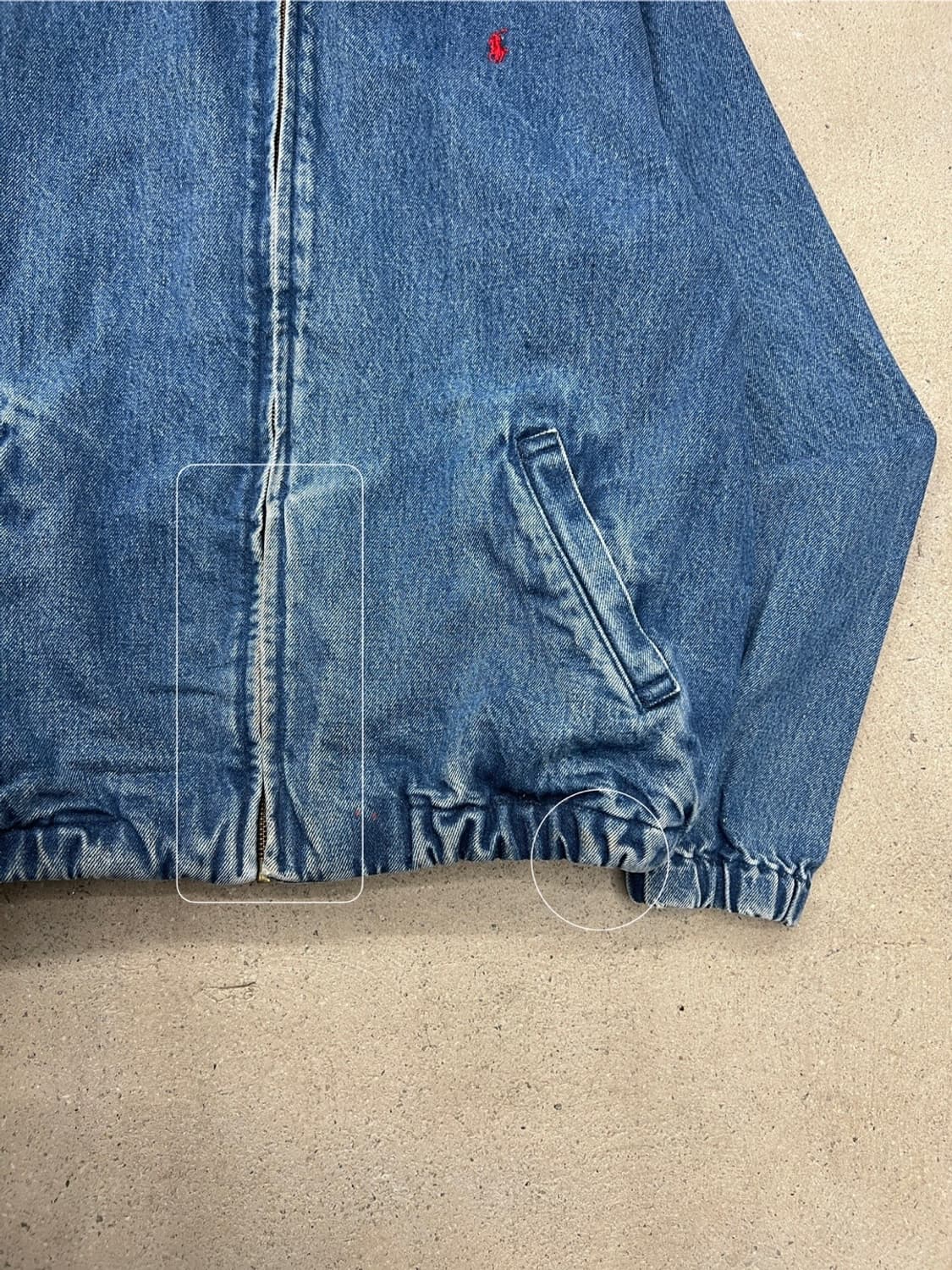 폴로랄프로렌 90s 데님 해링턴 자켓 상품이미지8