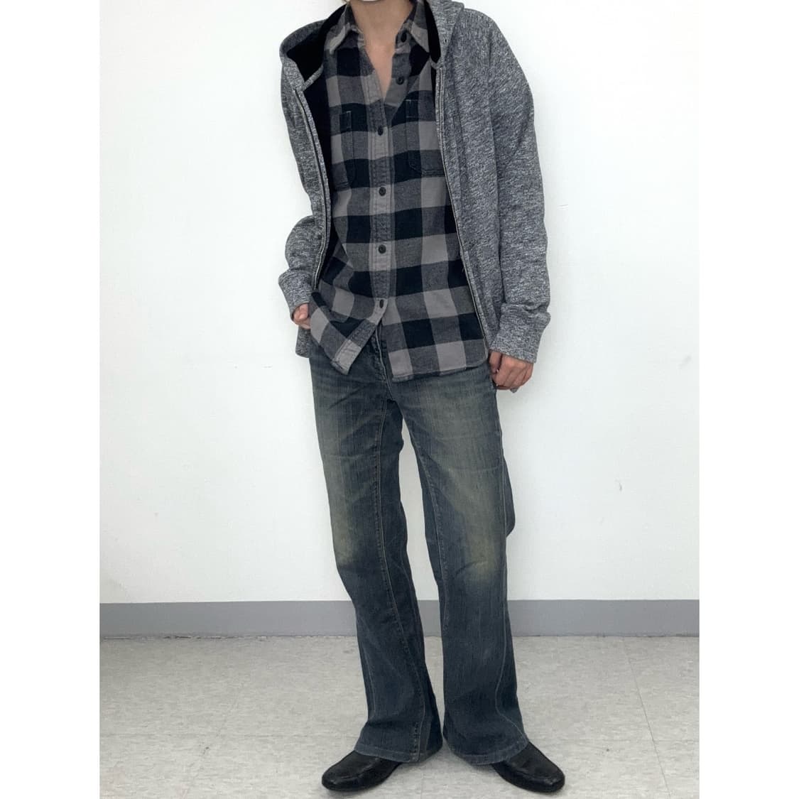 빈티지 기모 후드집업 상품이미지9