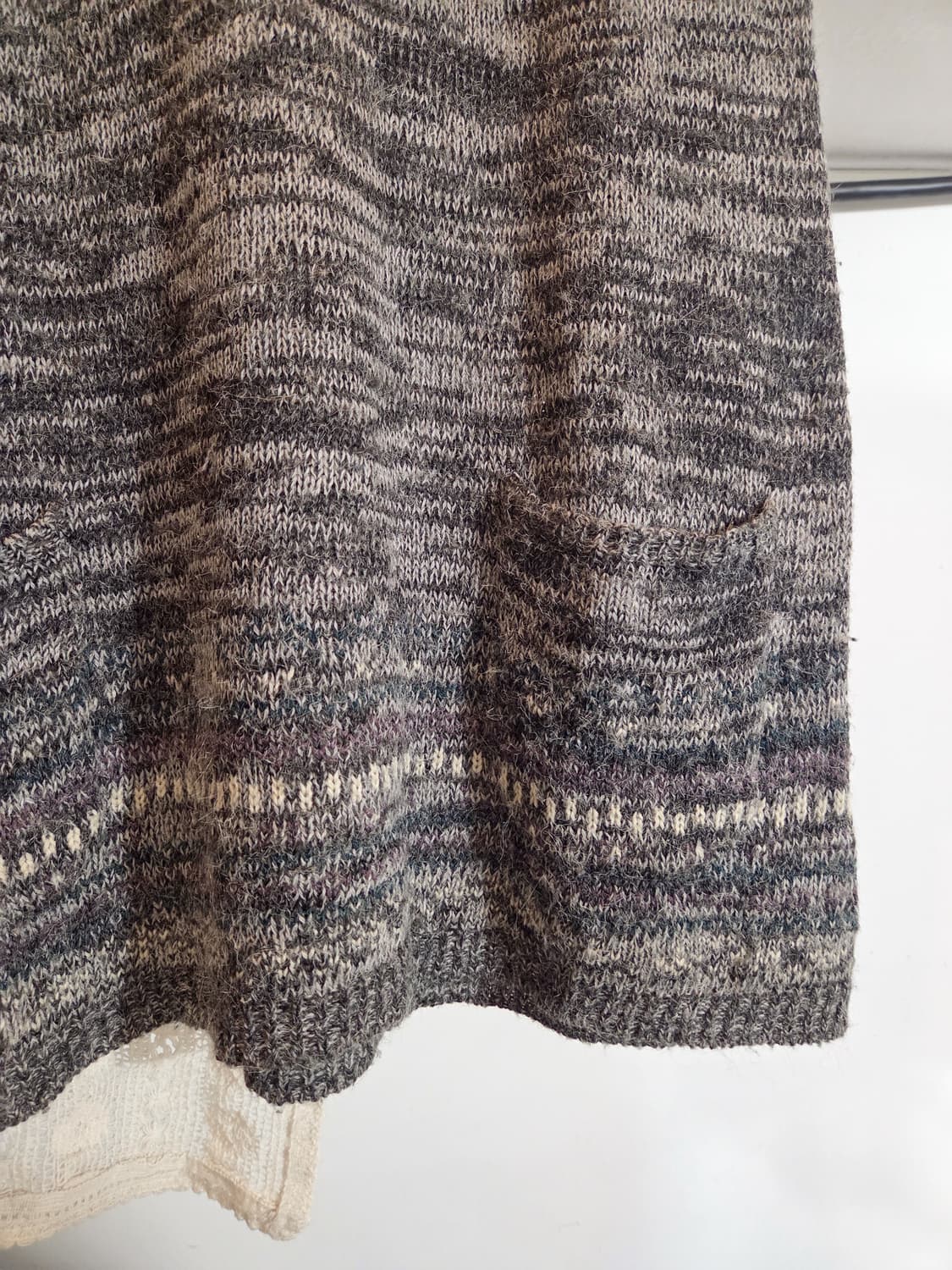 ikka 에스닉 반팔 후드 니트 상품이미지4