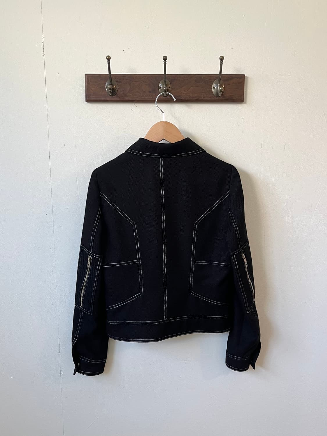 DONNA SUI 스티치 바이커 자켓 상품이미지4