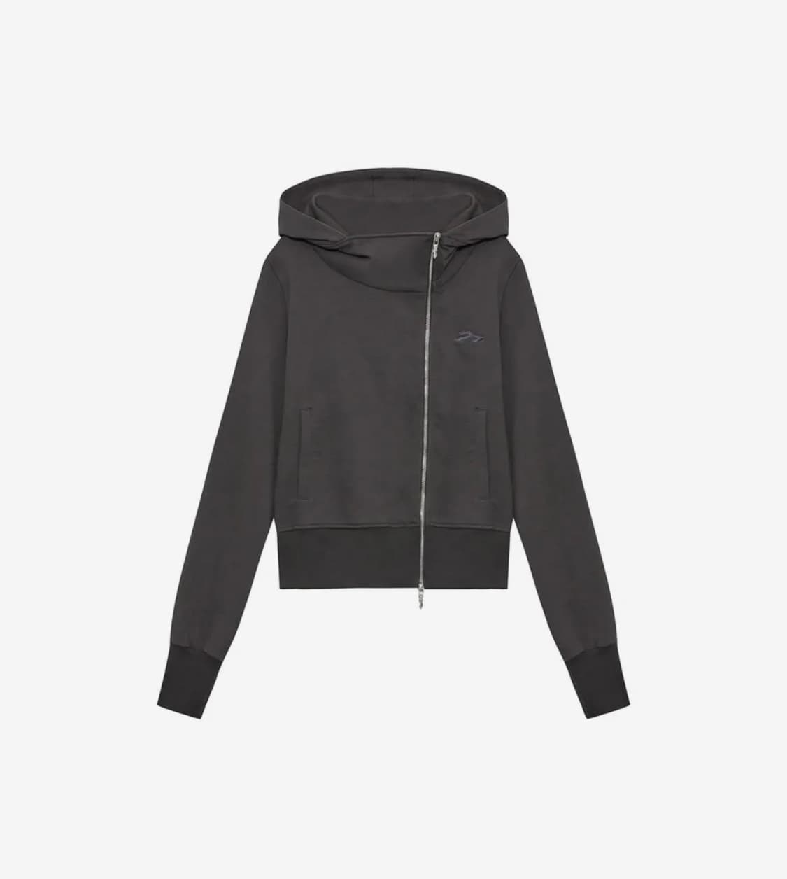 탄산마그네슘 송이송이 혼 아플리케 사이드 지퍼 후드집업 상품이미지5