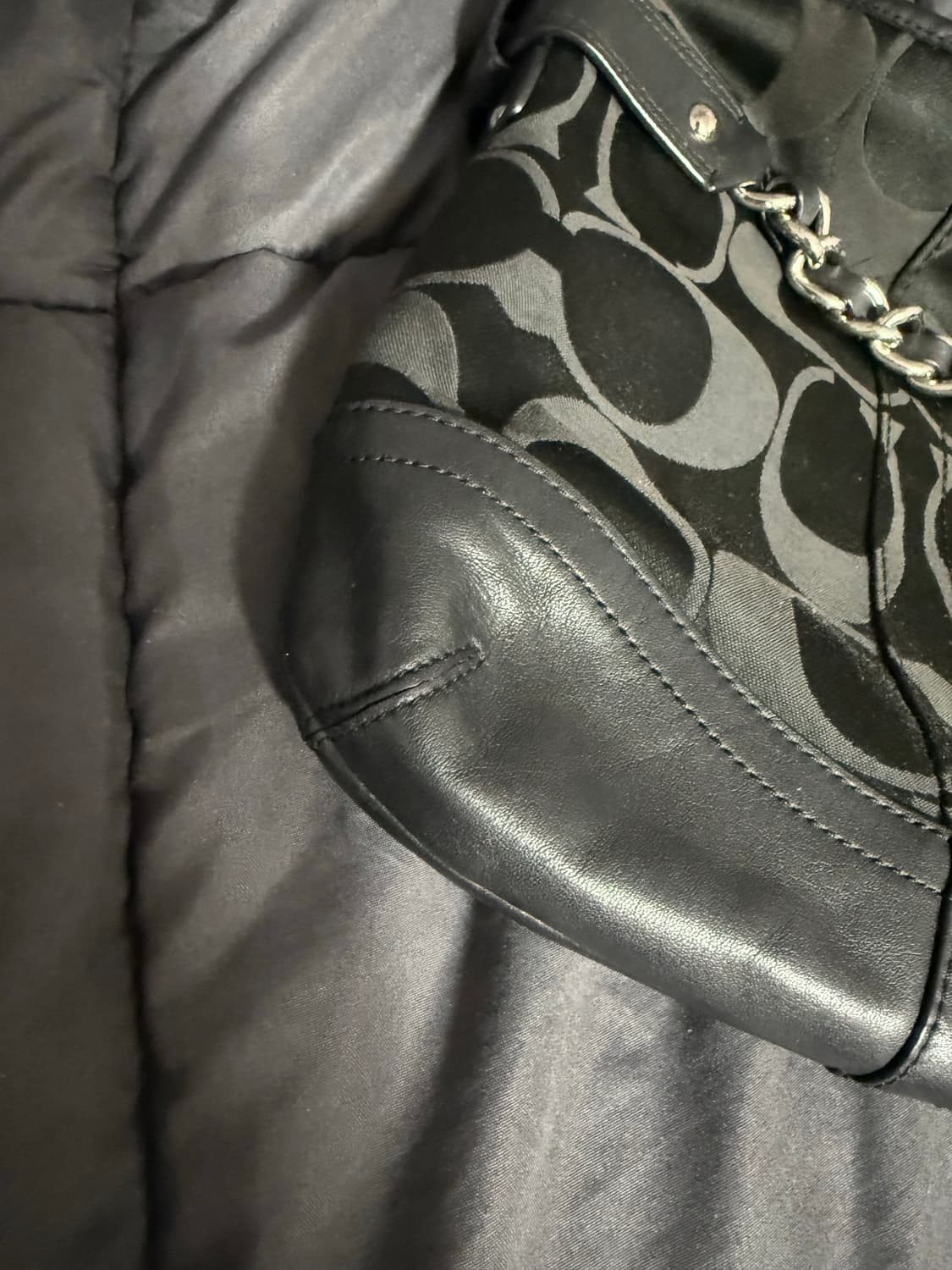 코치 2way백 숄더백 크로스백 바게트백 빈티지 시그니처로고 상품이미지4