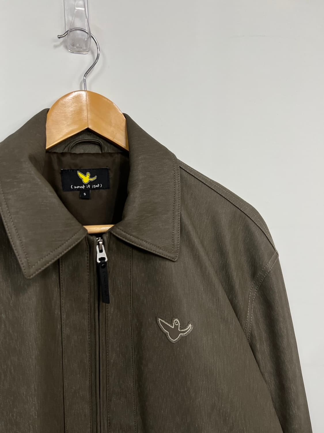 와키윌리 엔젤 페이크 레더 블루종 자켓 상품이미지2