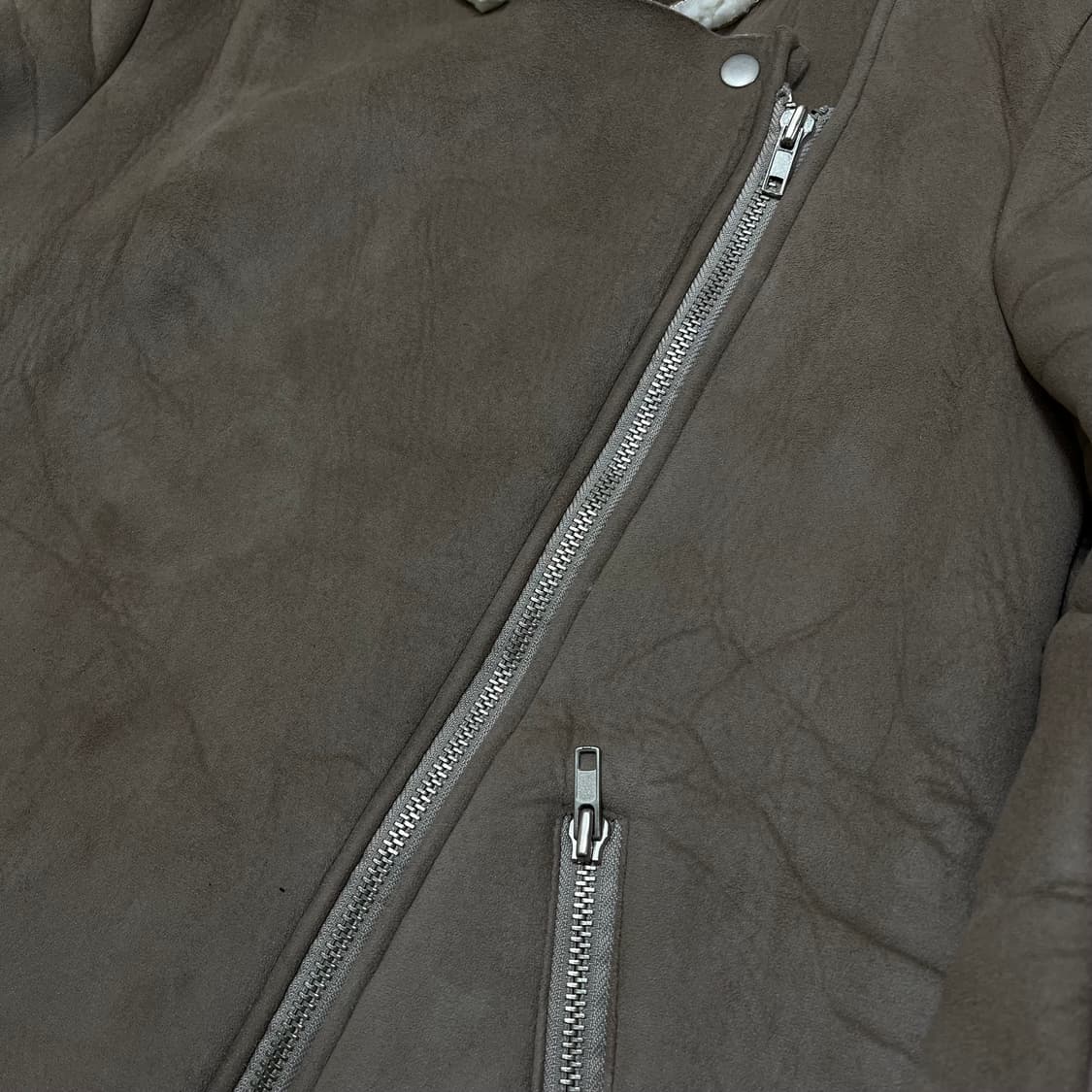 브루니 BRUNI 양털 스웨이드 무스탕 자켓 M/95 상품이미지6