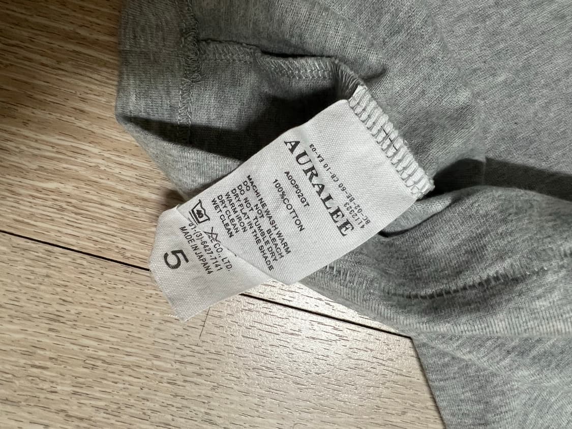 오라리 그레이 반팔 티셔츠 머슬핏 5사이즈 상품이미지3