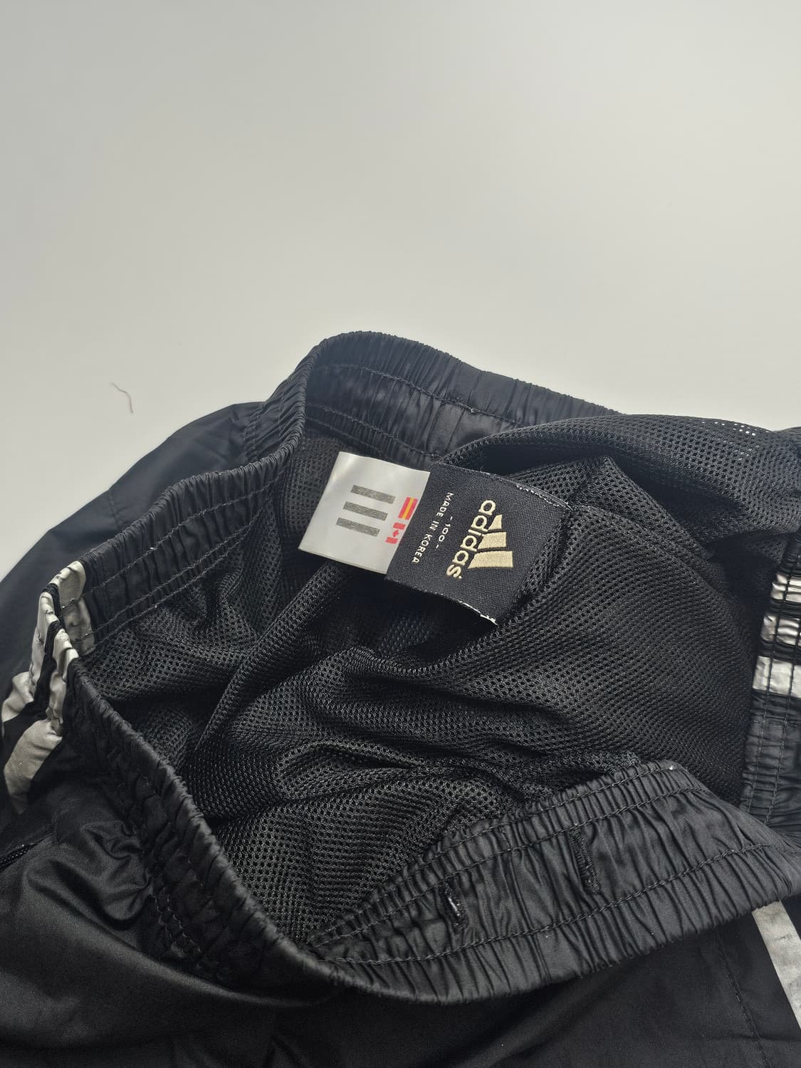 아디다스 삼선 블랙x실버 트랙팬츠 바람막이 와이드 바지 상품이미지7