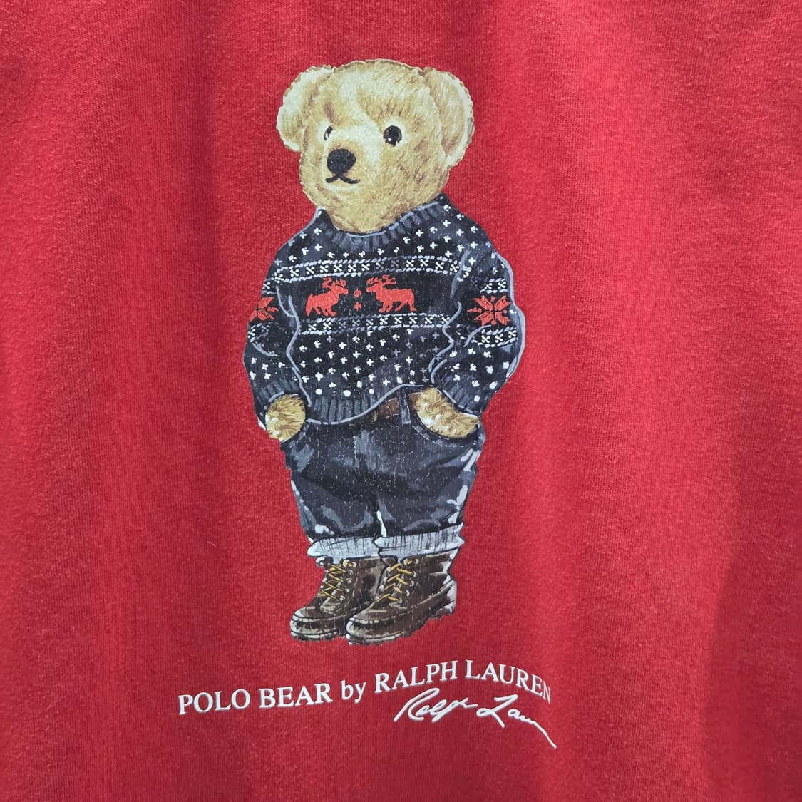 폴로랄프로렌 키즈 폴로베어 프린팅 기모 맨투맨 M/10/12 상품이미지2