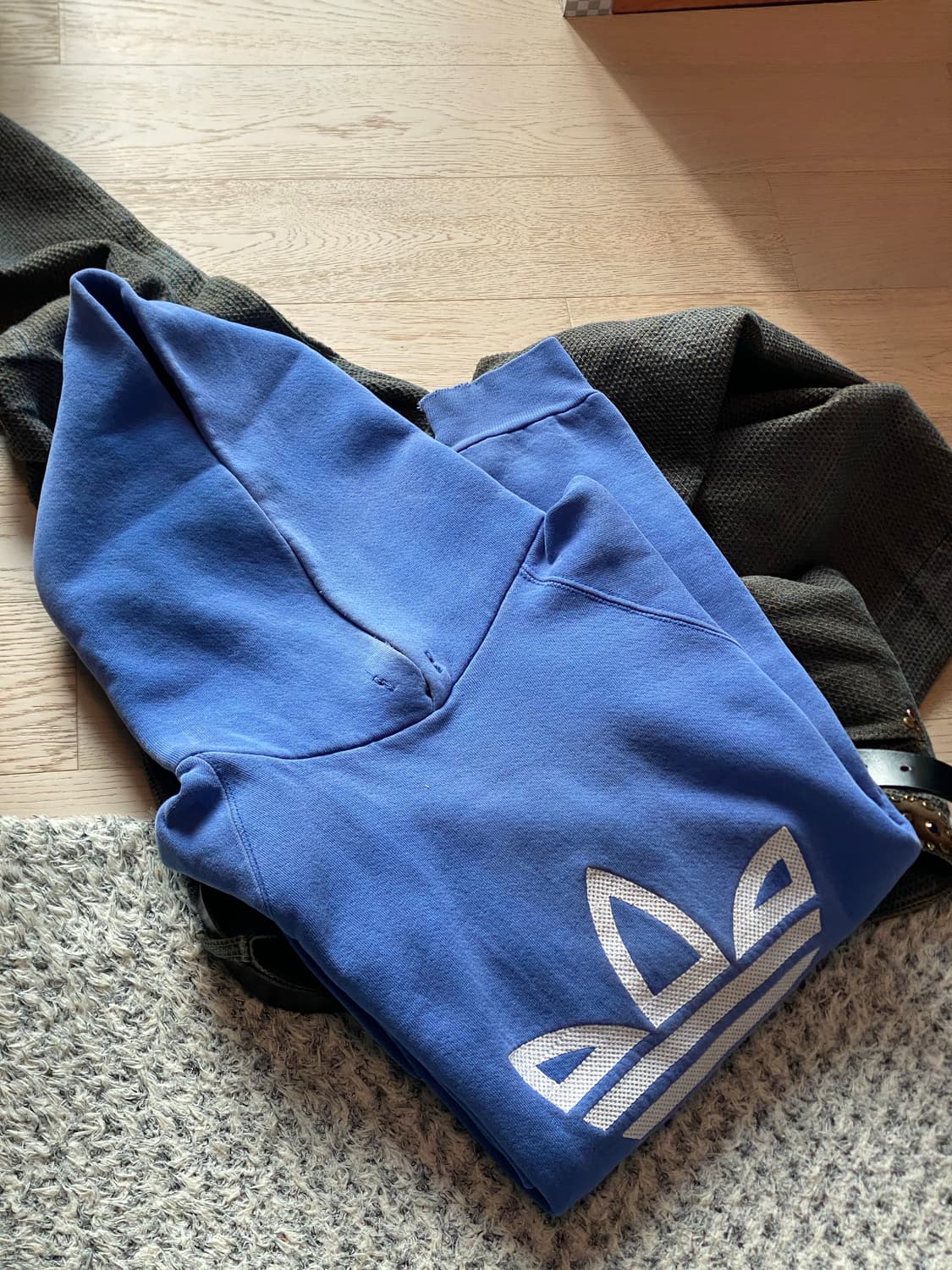 (Rare) 80s adidas trefoil hoodie 상품이미지1