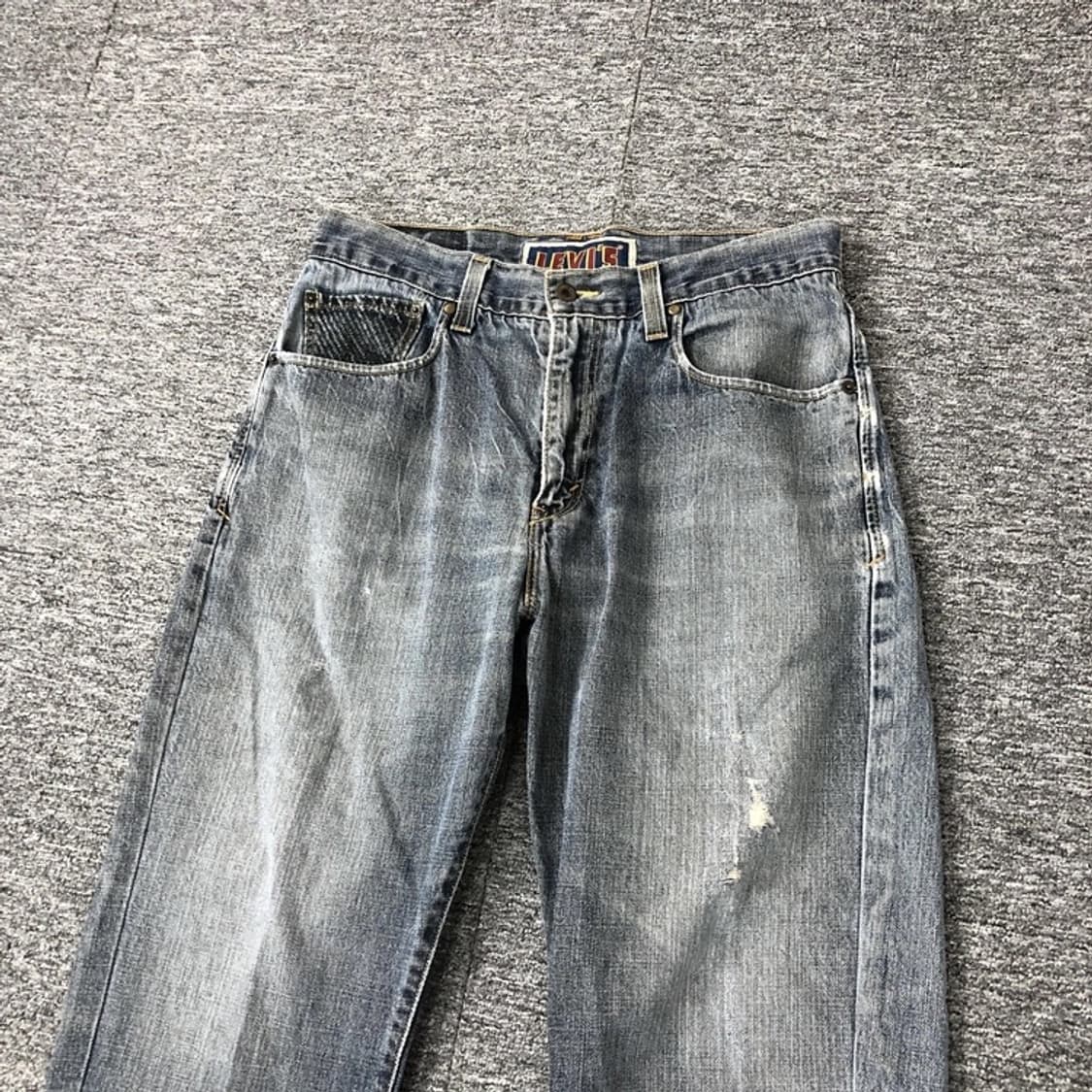 리바이스 빈티지 usa levi 레어템 569 스트레이트 루즈 데님팬츠 상품이미지7