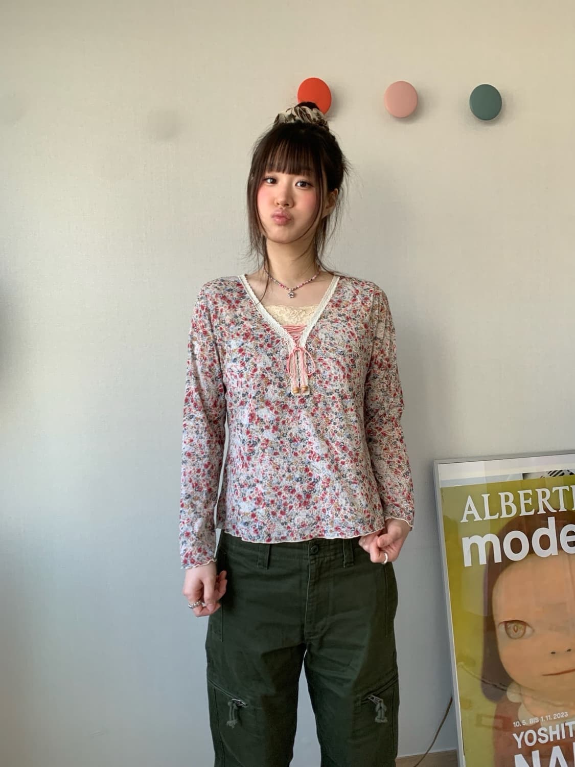 ethnic flower blouse 상품이미지1