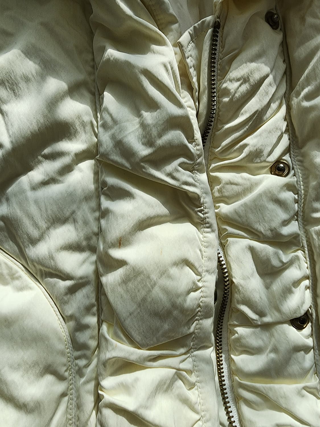 A6 여성 아이보리 패딩 & 니트 코트 일괄 팜. S(55~66)사이즈 상품이미지4