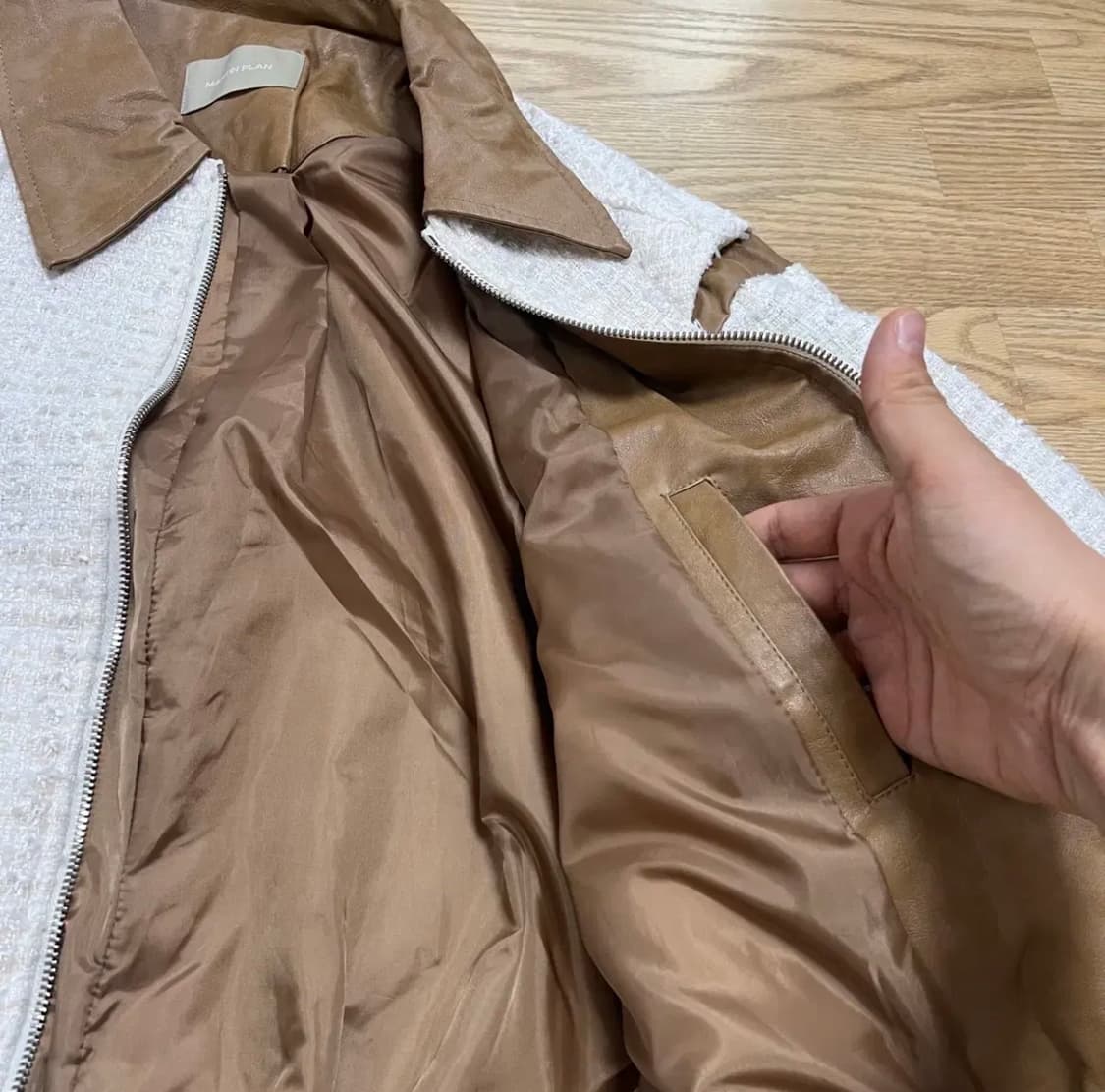 [MARTIN PLAN] 마틴플랜 투웨이 트위드 봄버자켓 상품이미지6