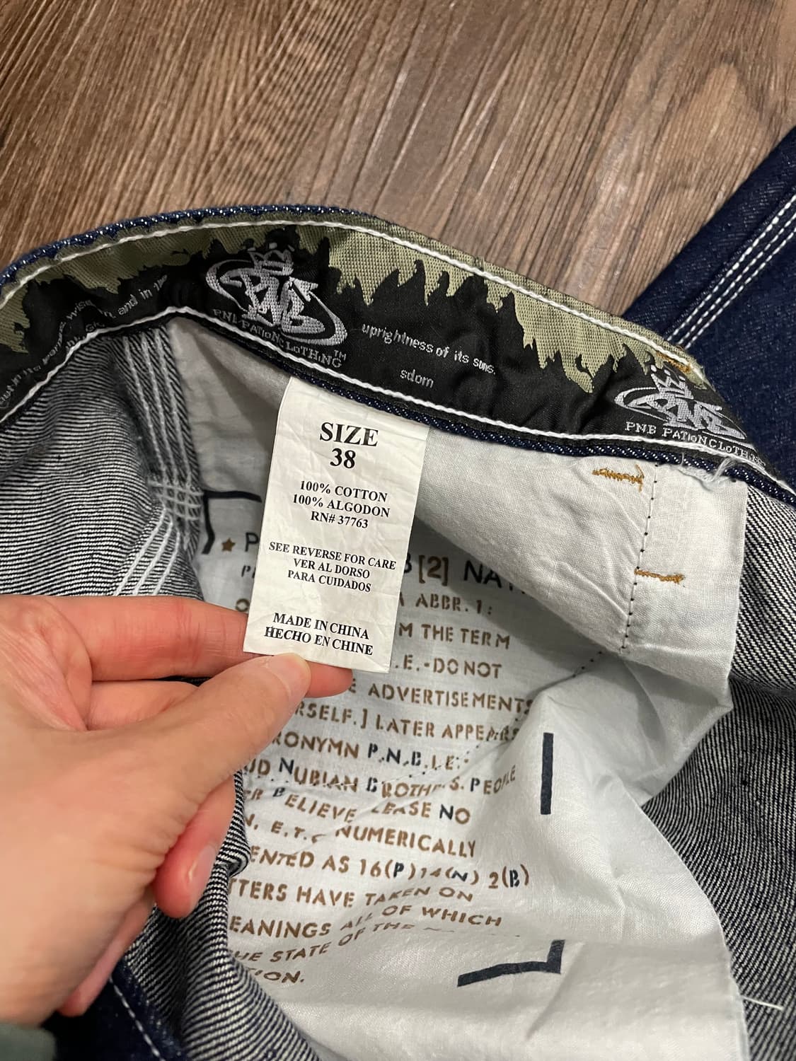 PNB NATION CLOTHING 버뮤다 데님 카펜터 팬츠 생지 상품이미지10