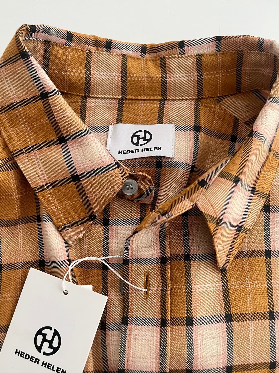 L) 새상품 헤더 헬렌 HEDER HELEN 체크 셔츠 상품이미지4