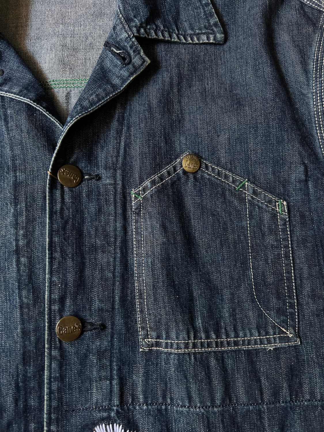 [L]Sugar Cane 슈가케인 사시코 커스텀 데님 초어 자켓 상품이미지3